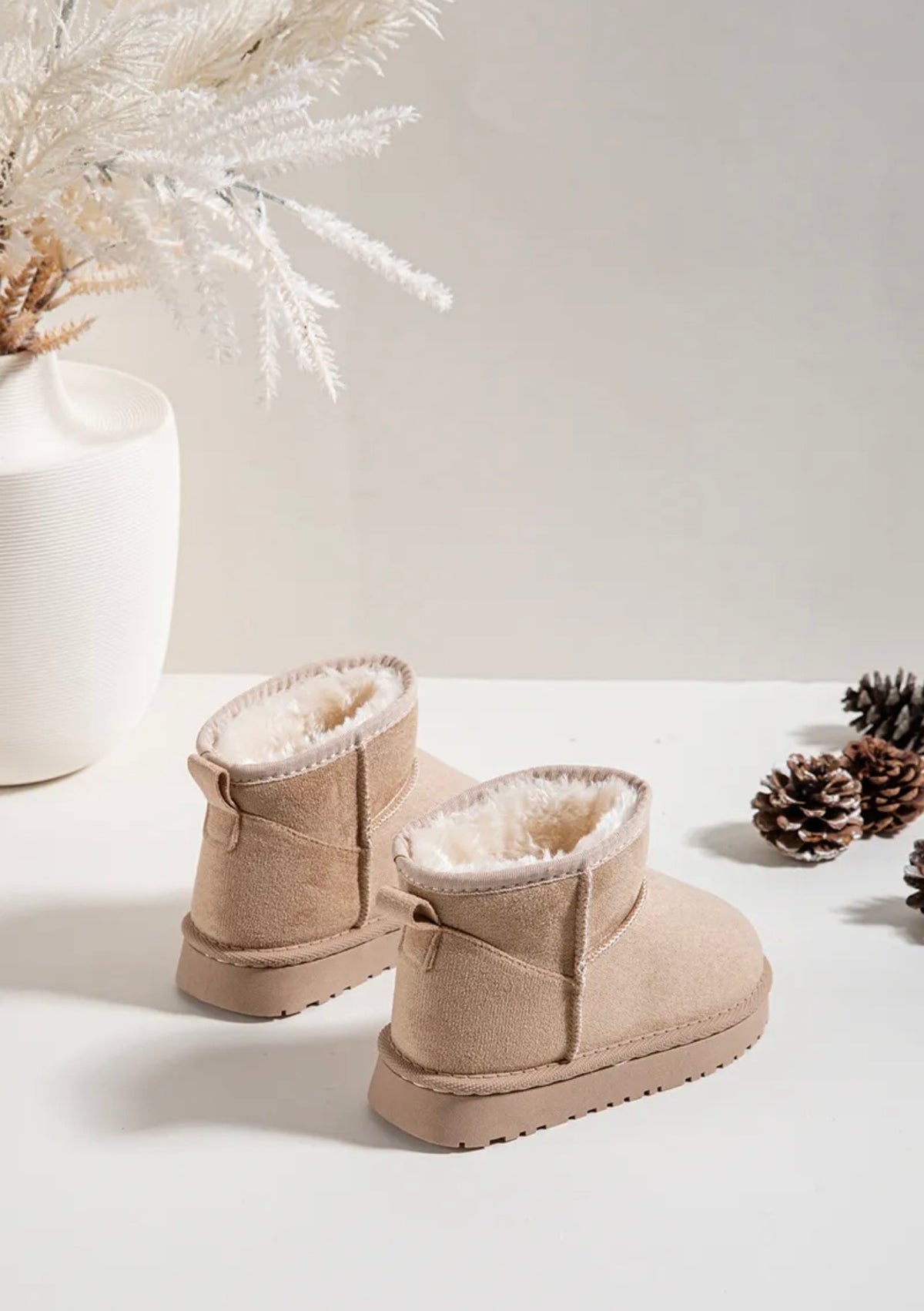 Botas de neve bege