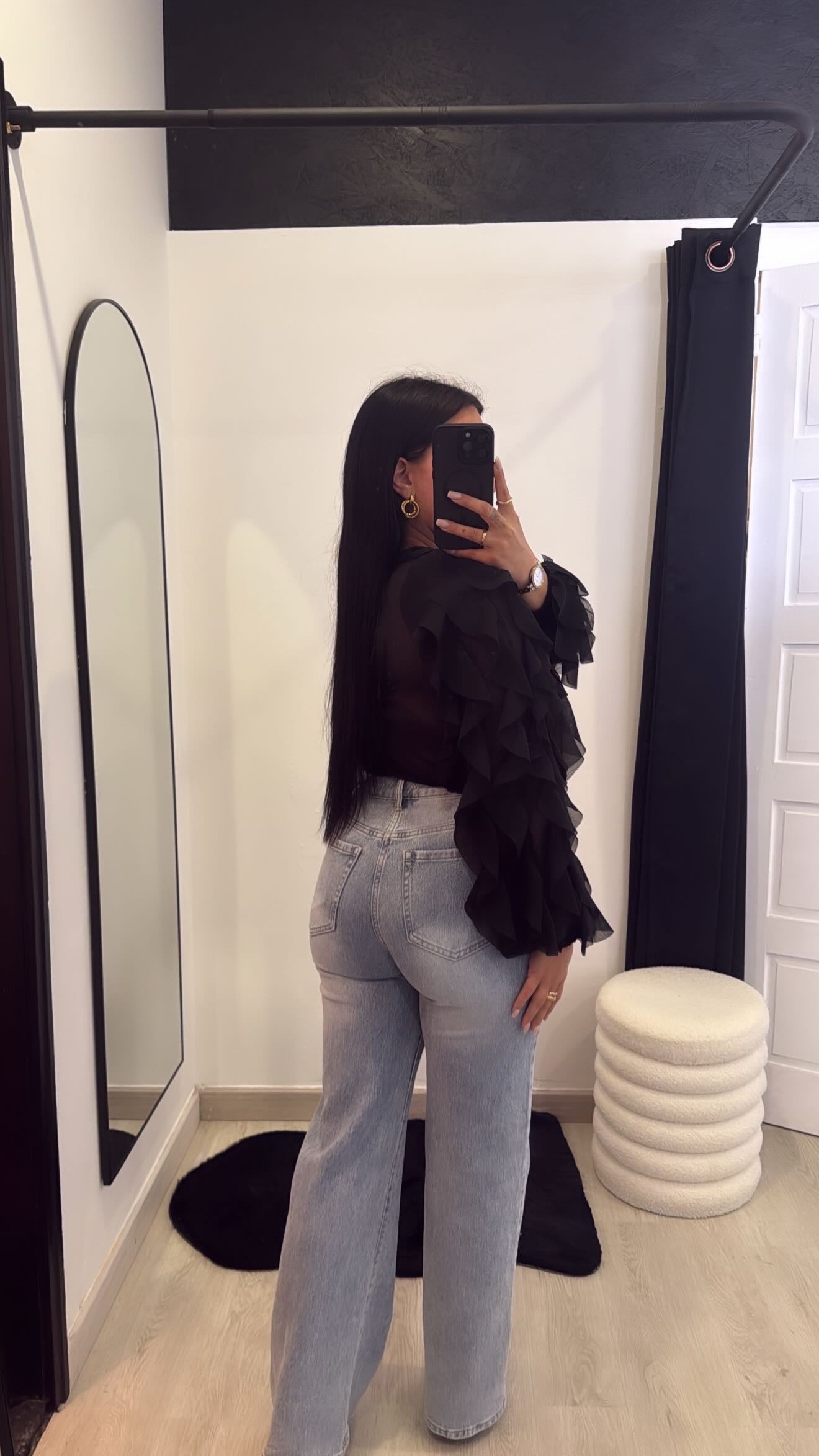 Calças de ganga Wide leg azul clara