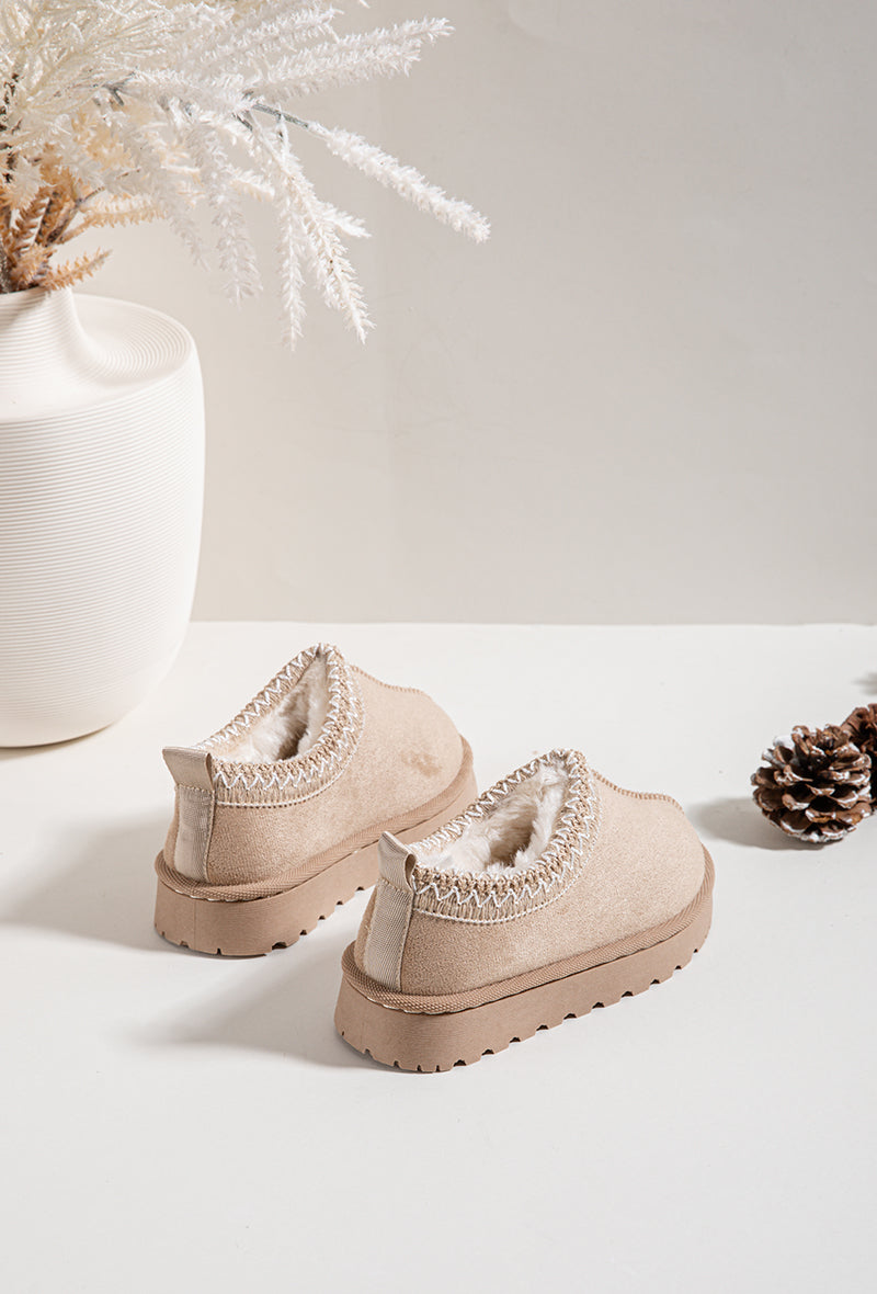 Botas forradas bege