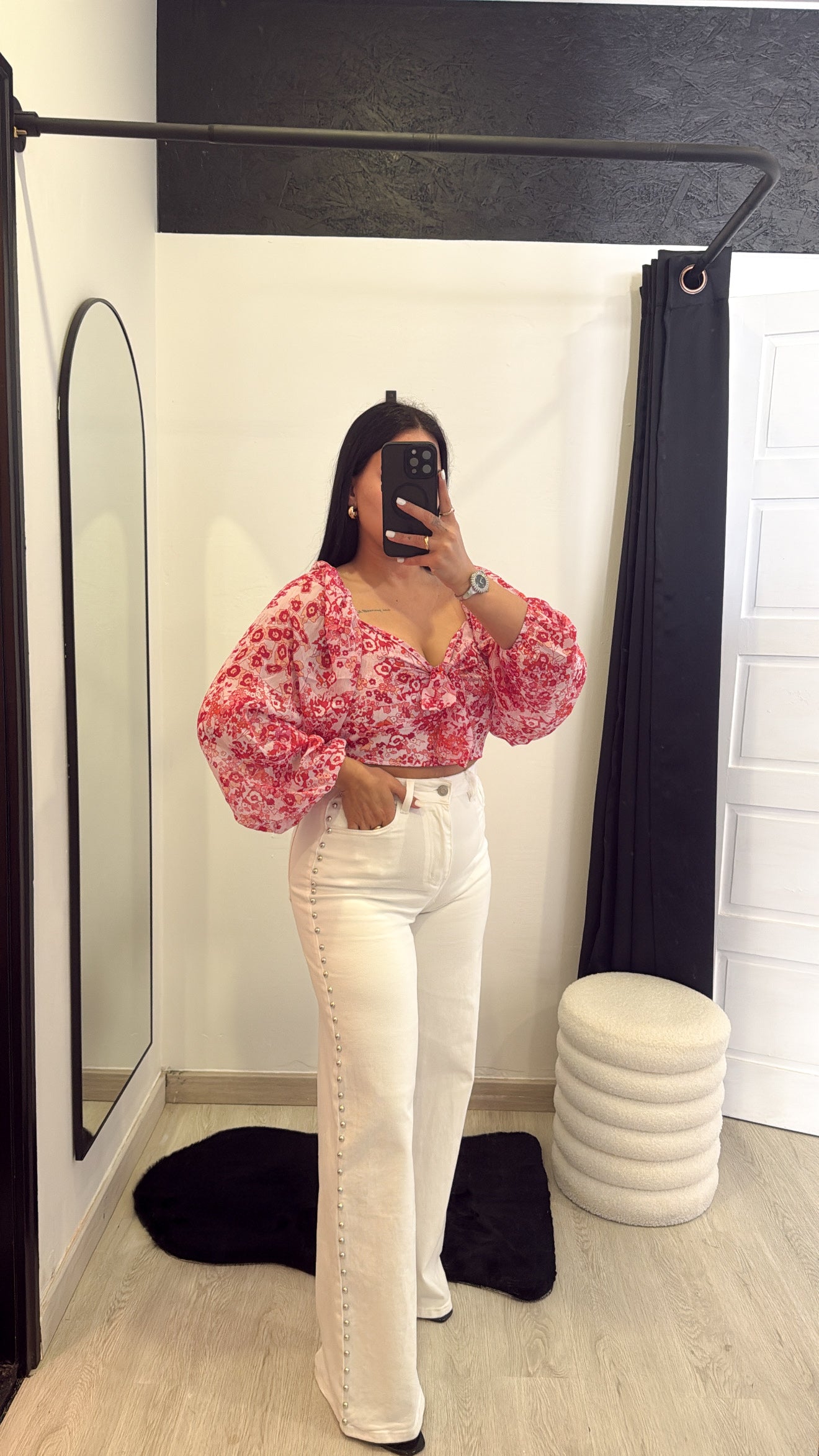 Calças de ganga Wide leg REDIAL - branco