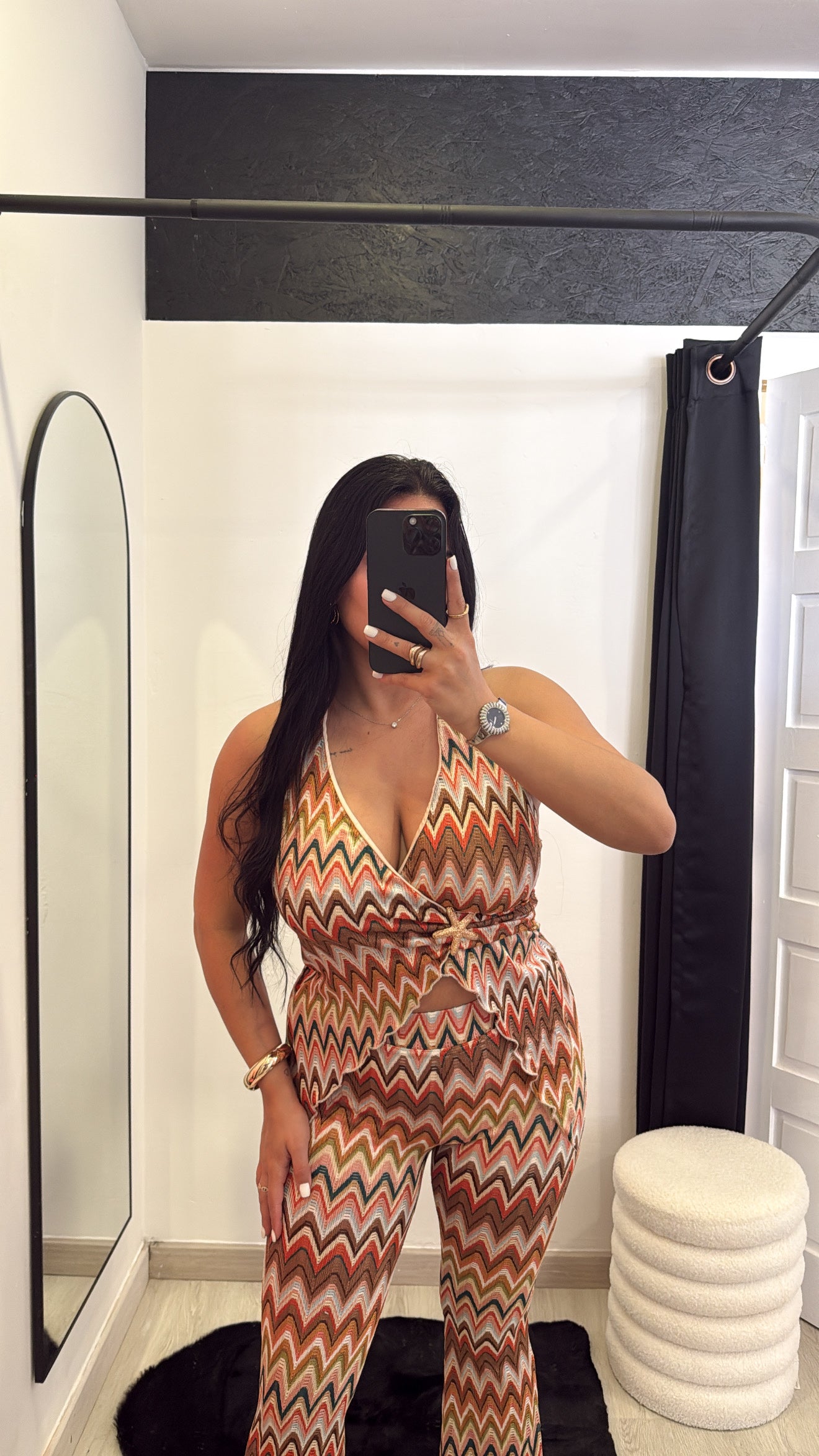 Conjunto Ondulado com Top e Calças
