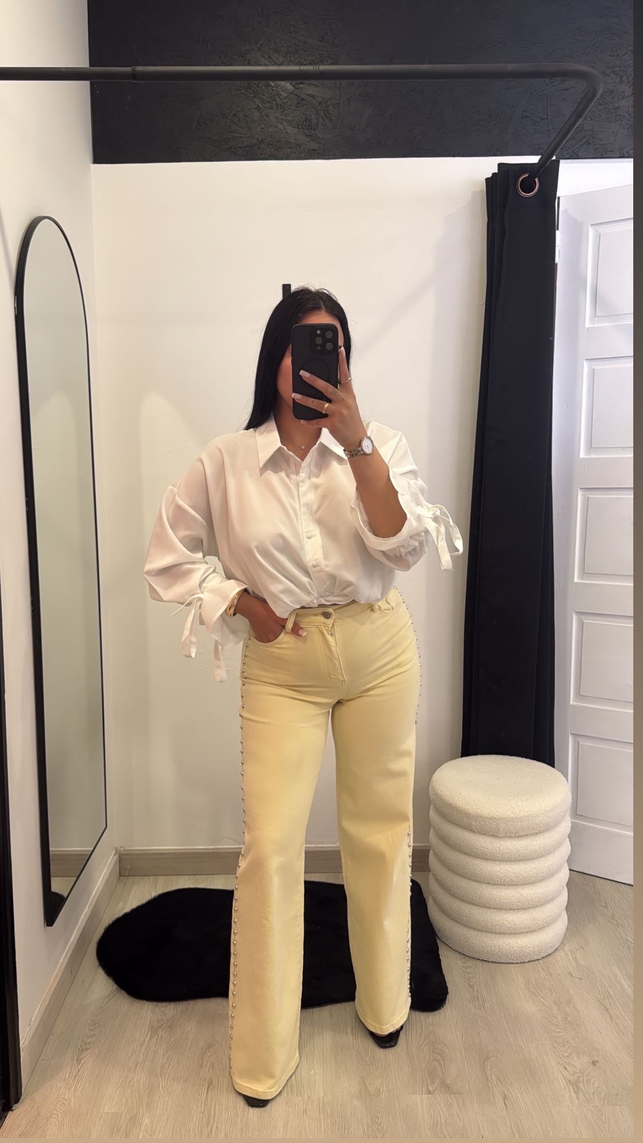 Calças de ganga Wide Leg REDIAL - amarelo