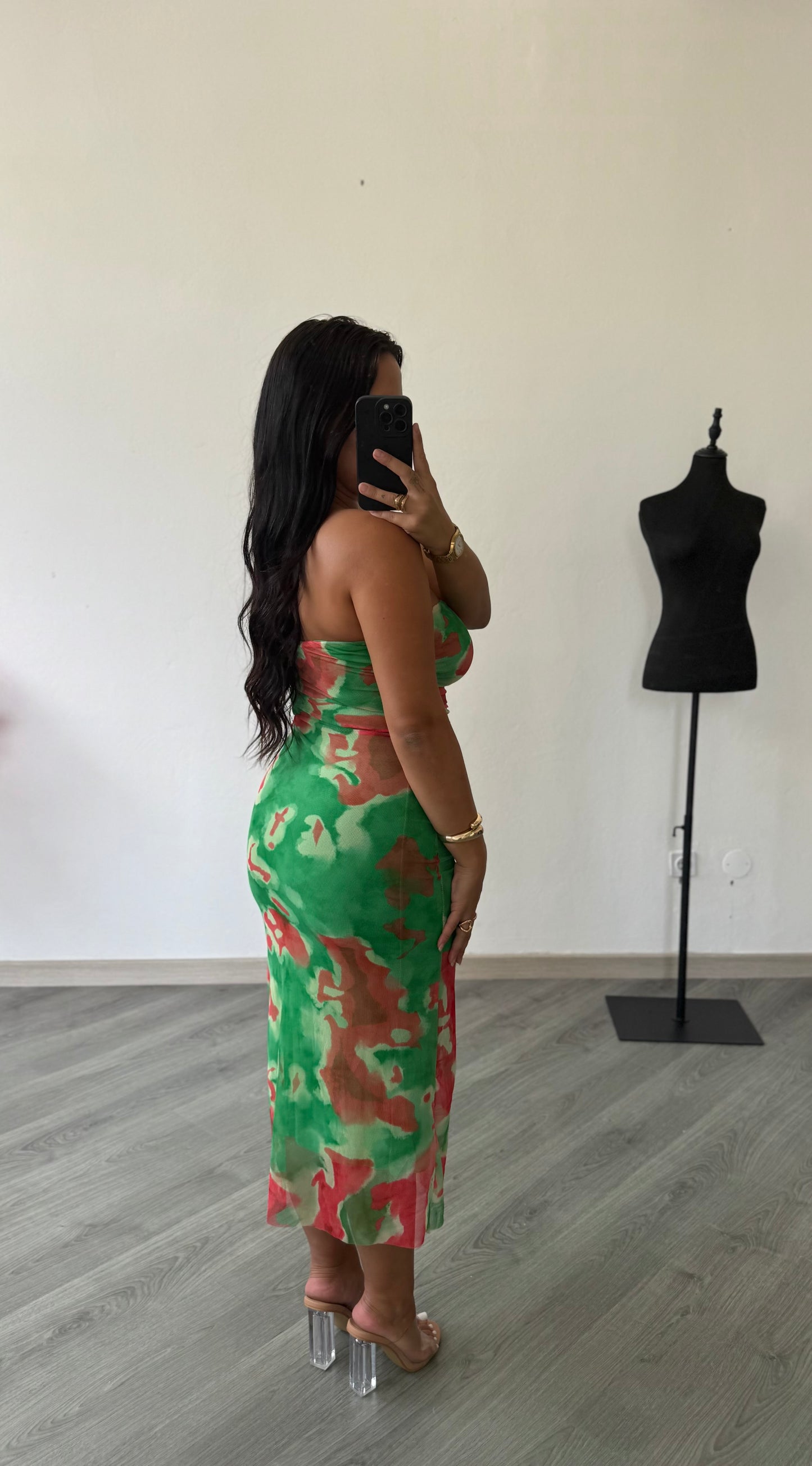 Vestido bustiê verde