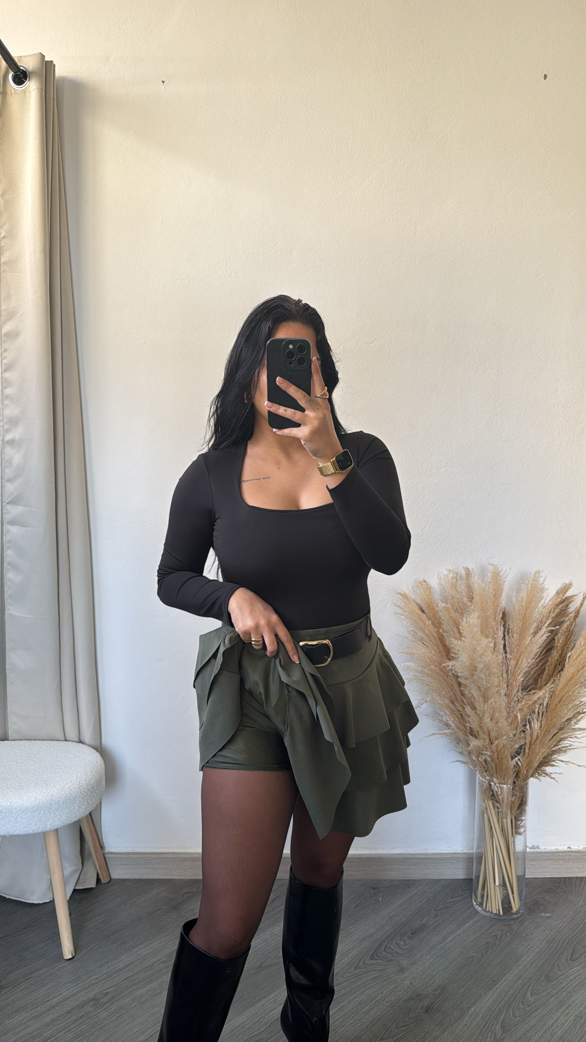 Saia-calçao verde tropa