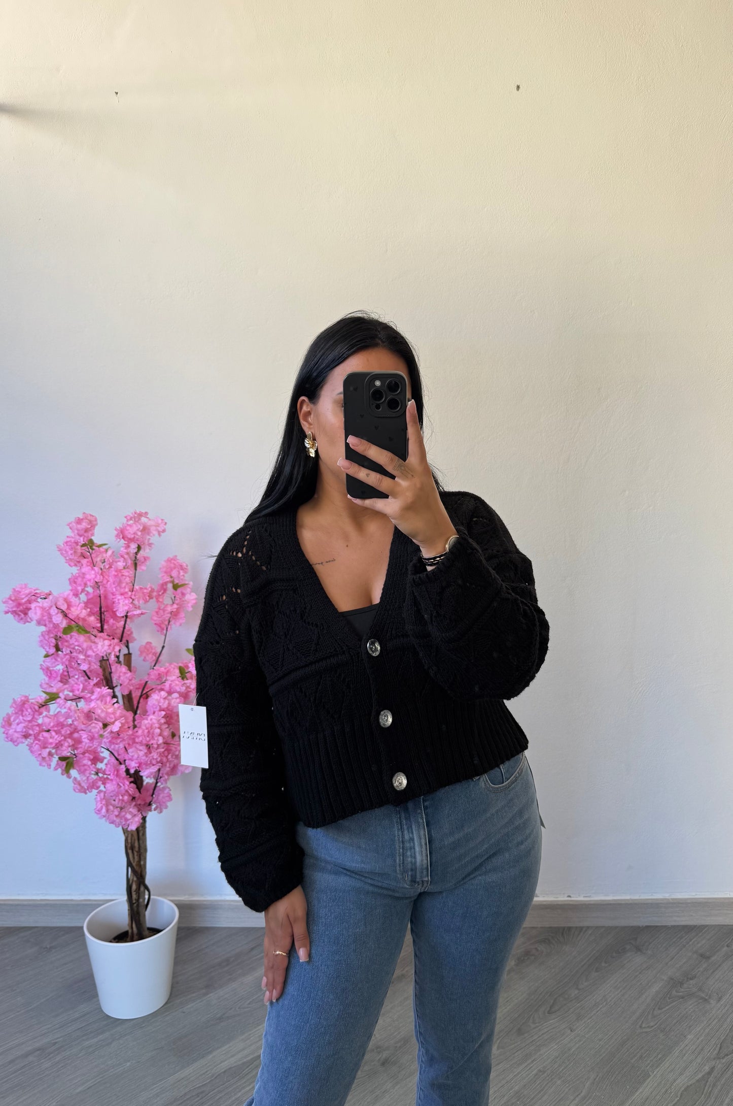 Cardigan preto