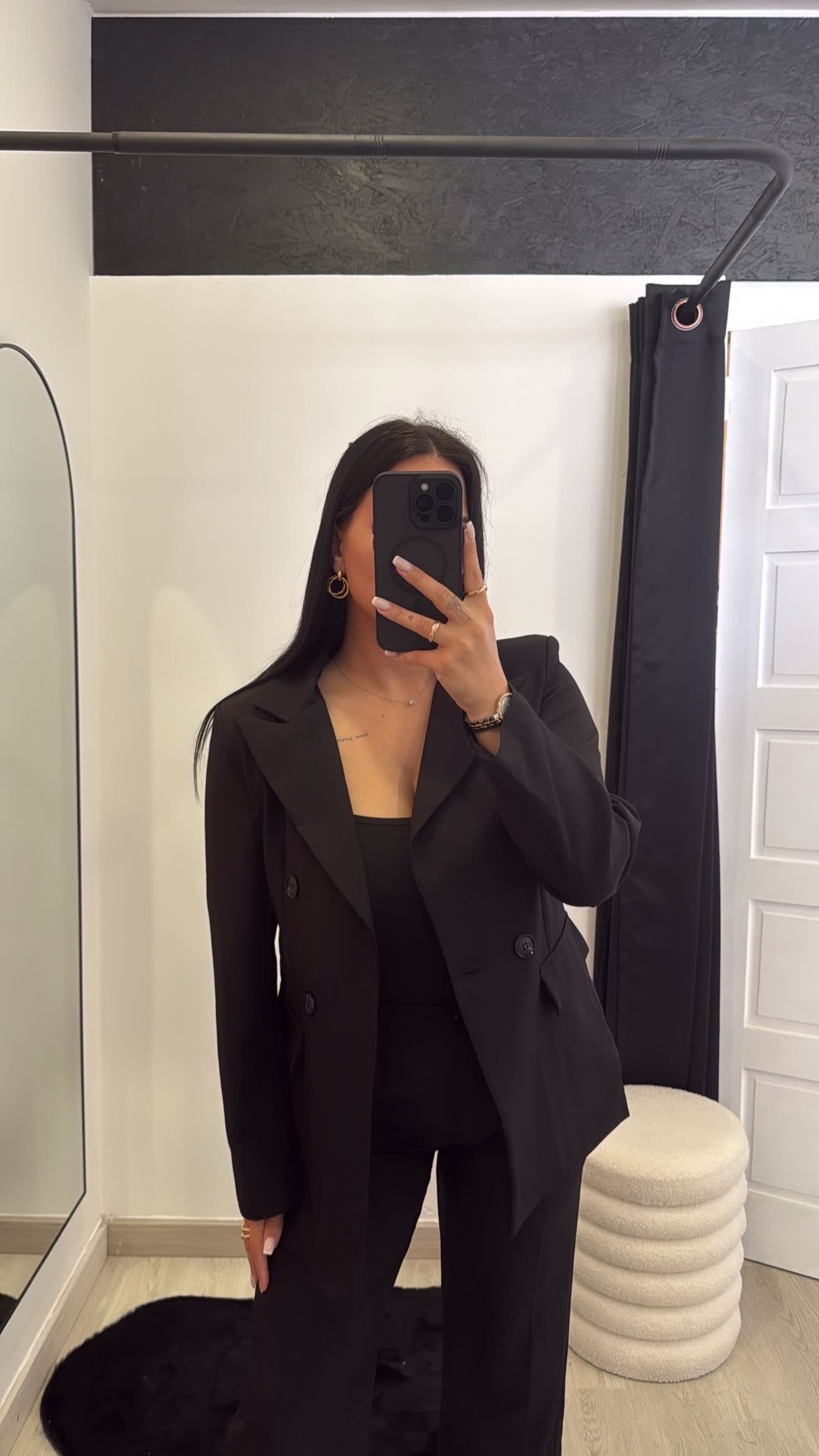 Fato elegante preto