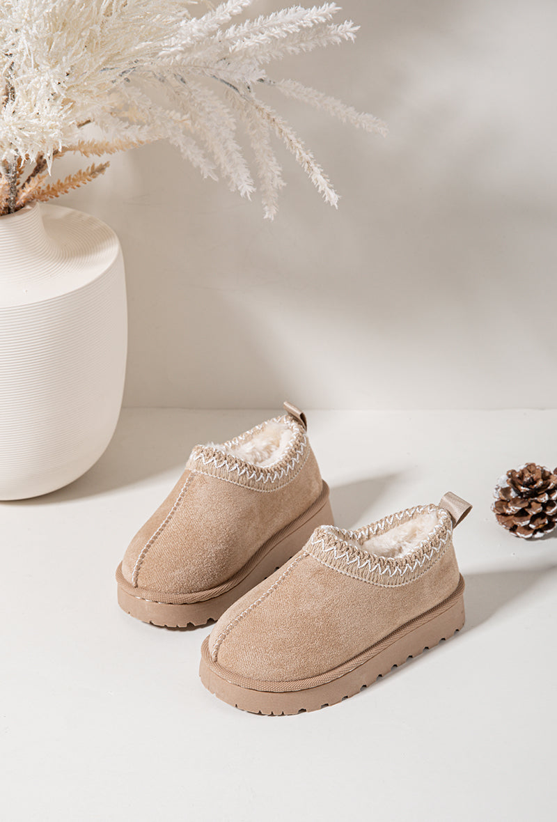Botas forradas bege