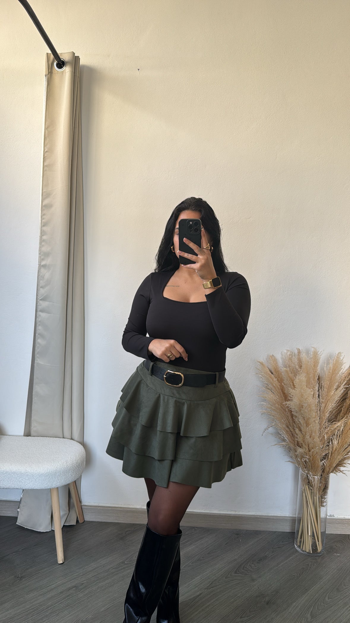 Saia-calçao verde tropa