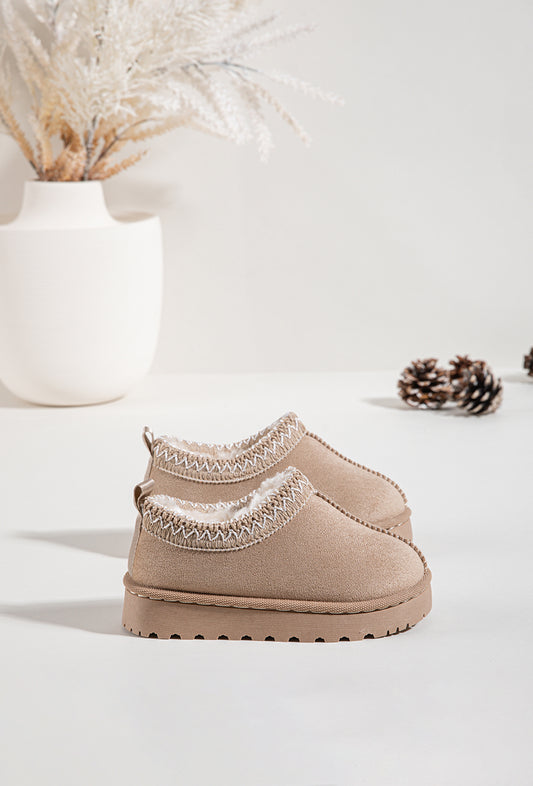 Botas forradas bege