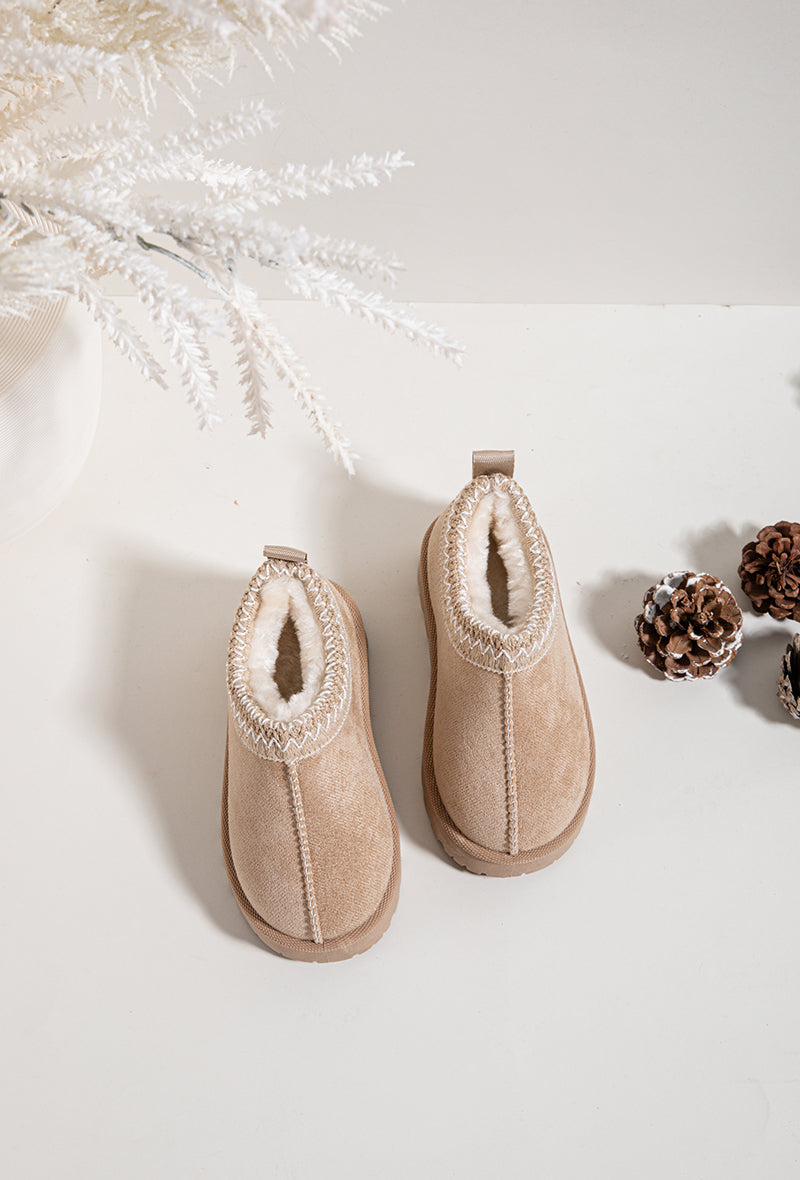 Botas forradas bege