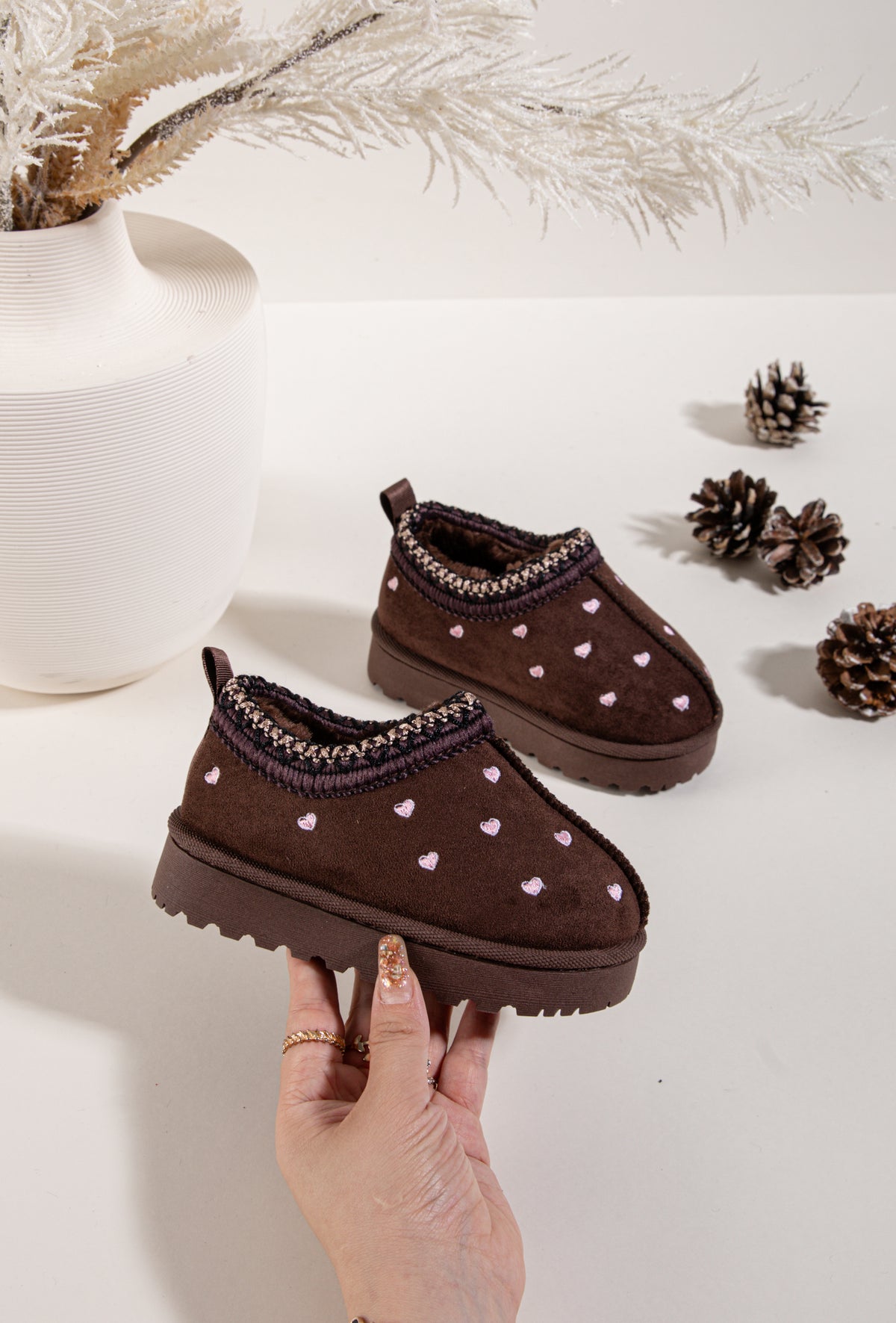 Botas com corações