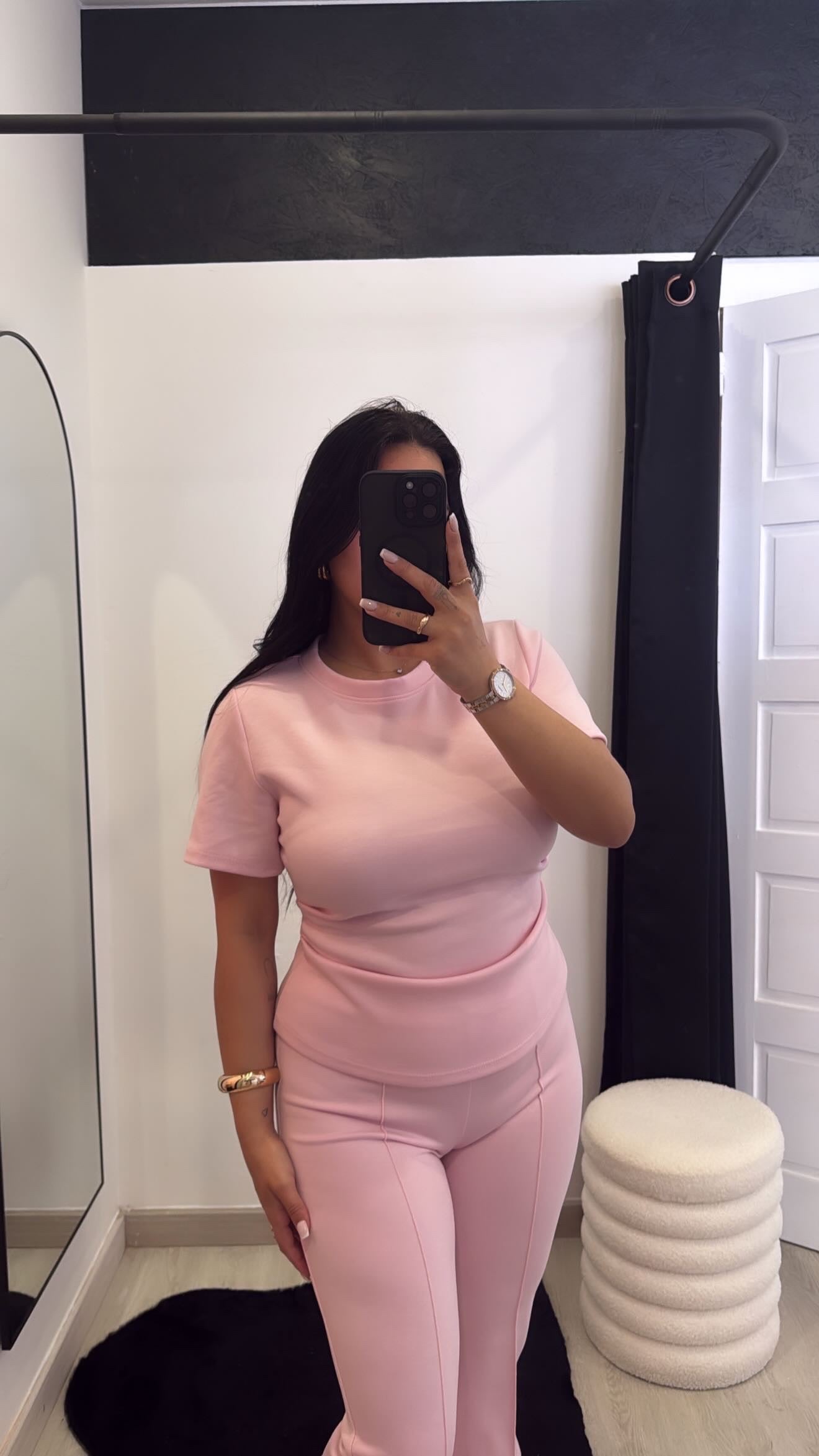 Conjunto cozy rosa
