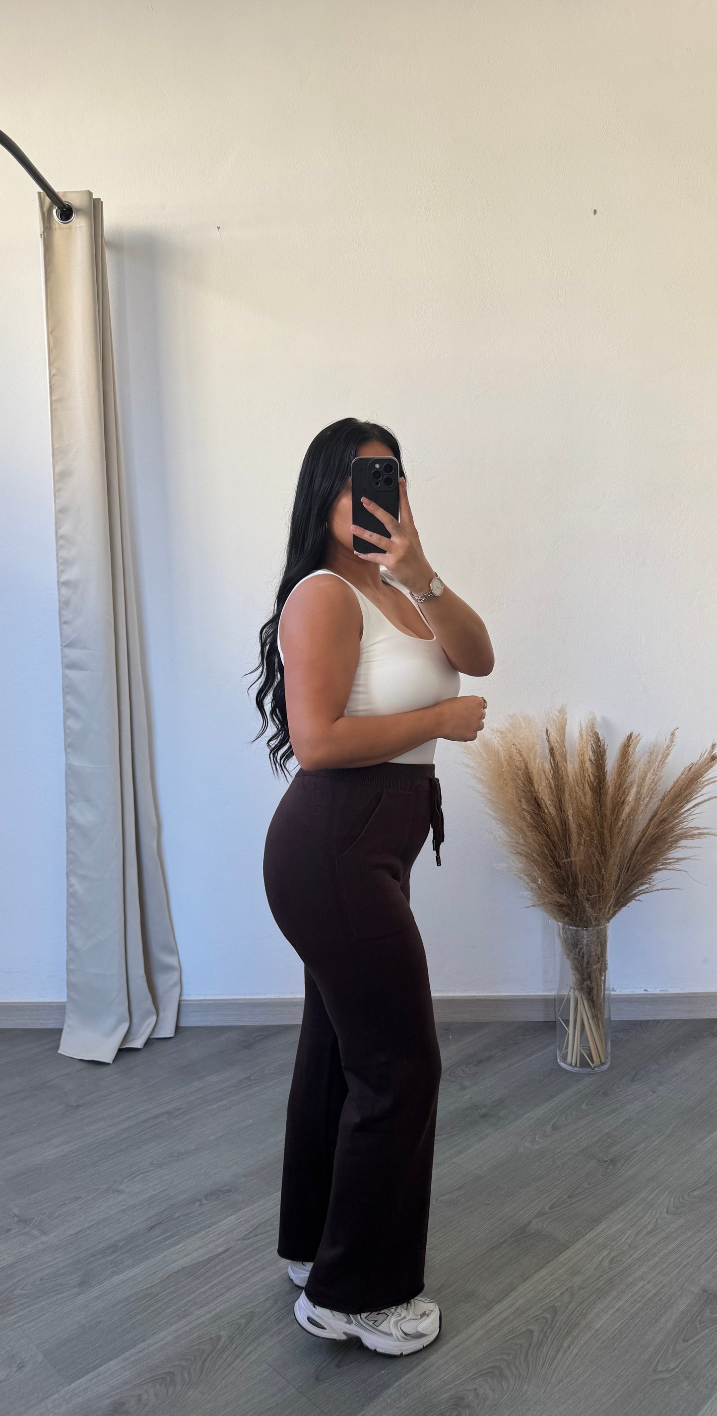 Calça marrom chocolate