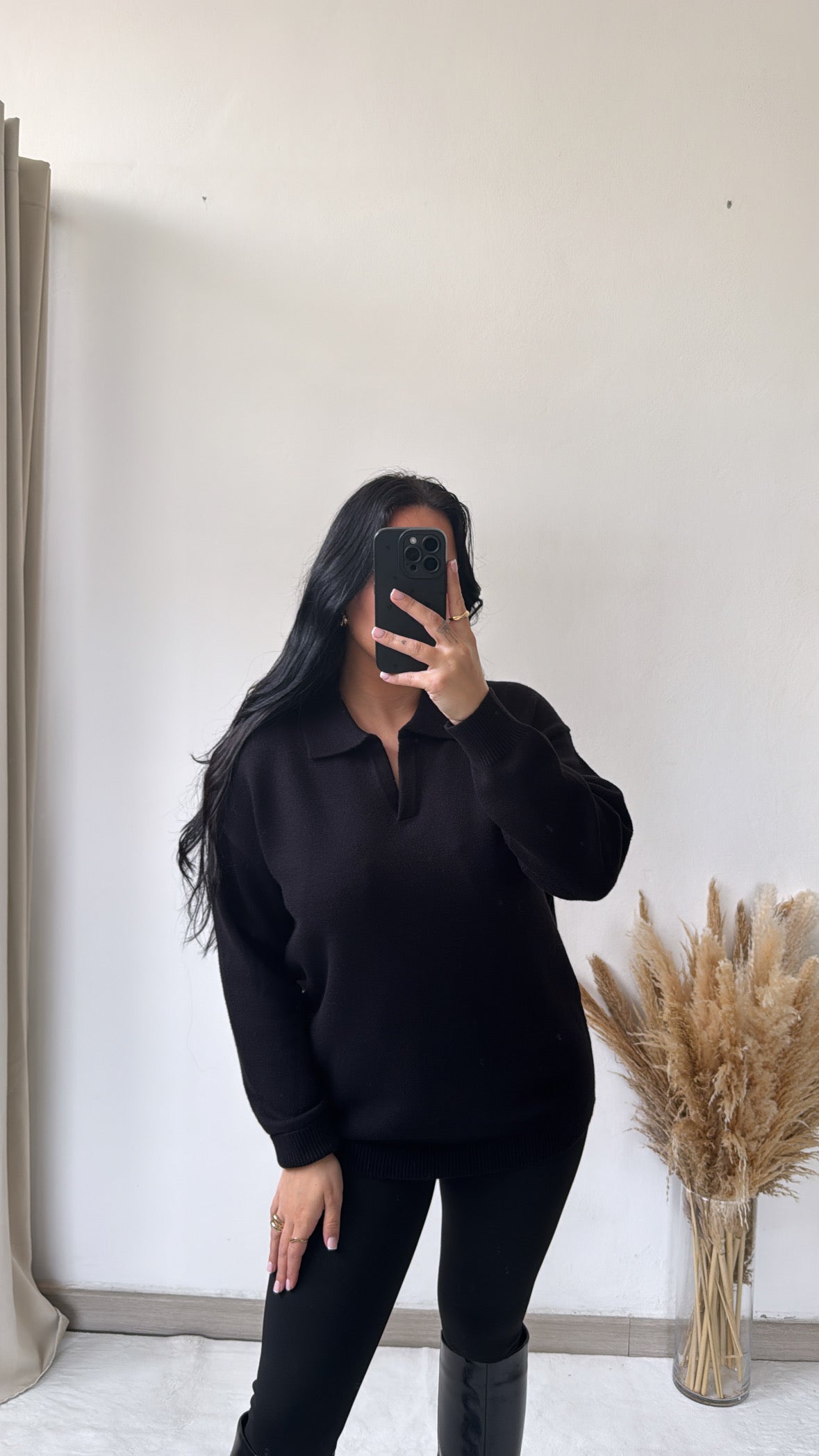 Polo básico preto
