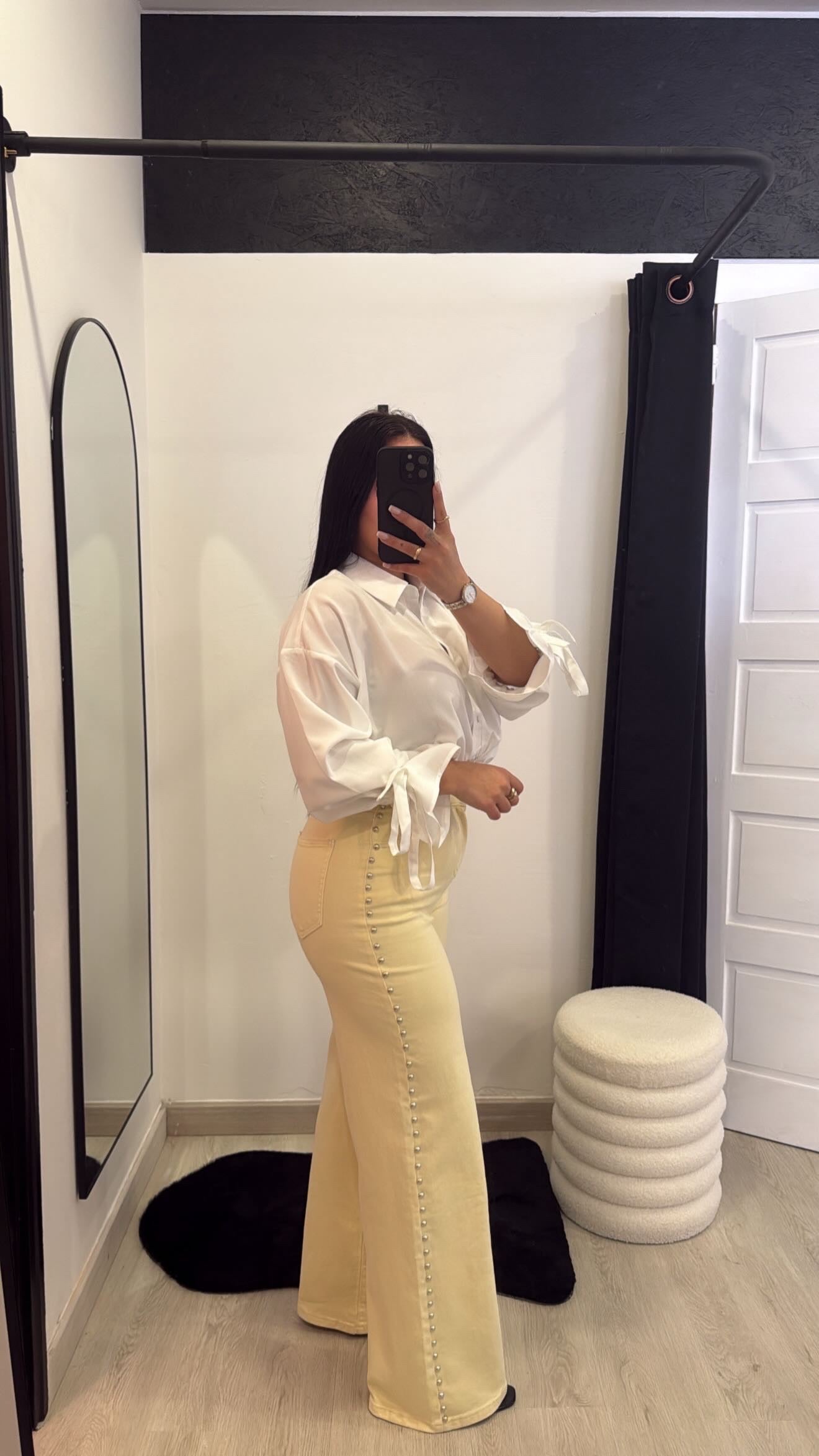 Calças de ganga Wide Leg REDIAL - amarelo