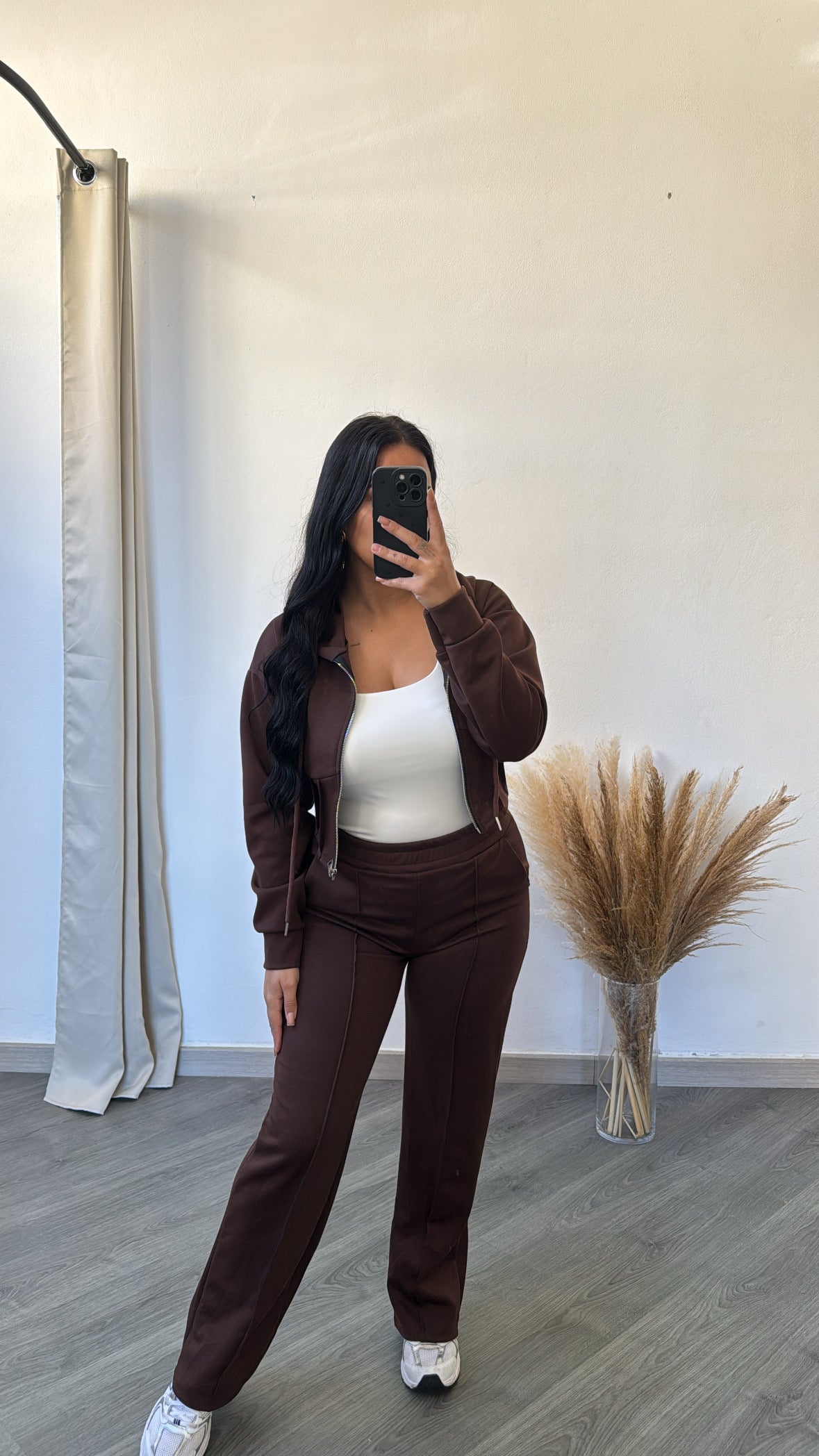 Fato de treino castanho