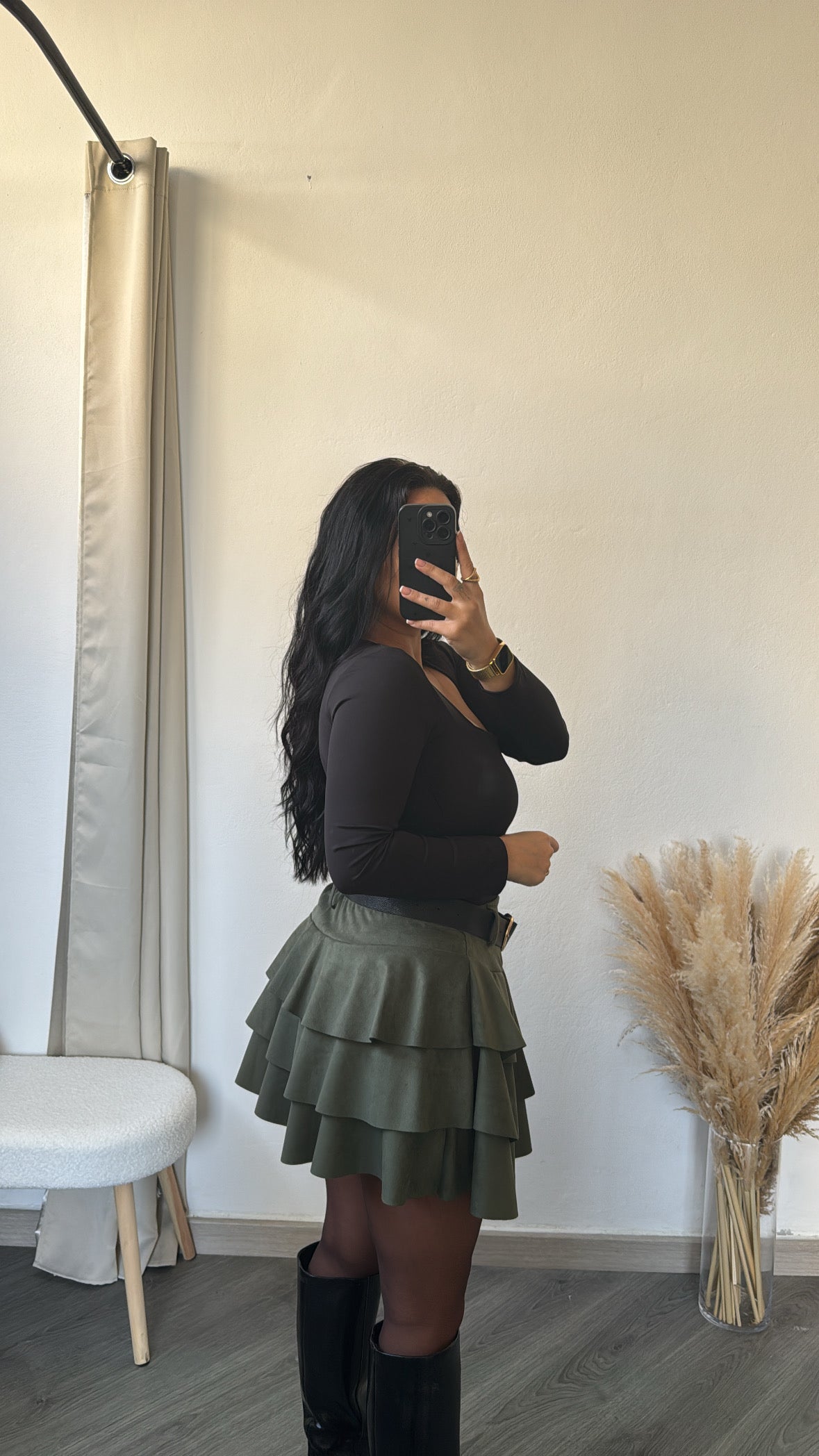 Saia-calçao verde tropa