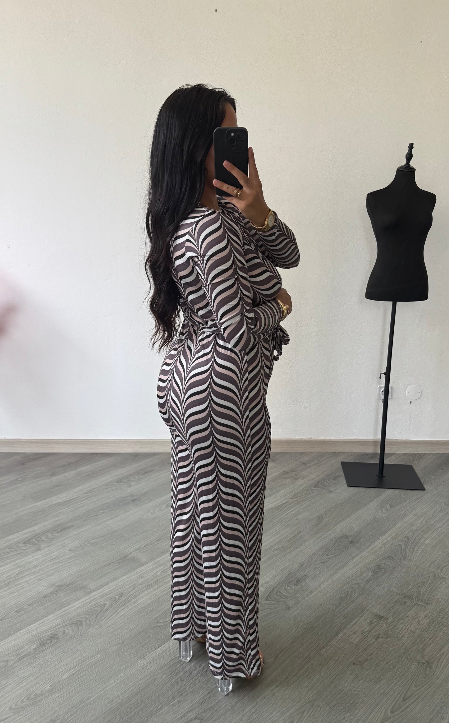 Macacão estampado c/cinto