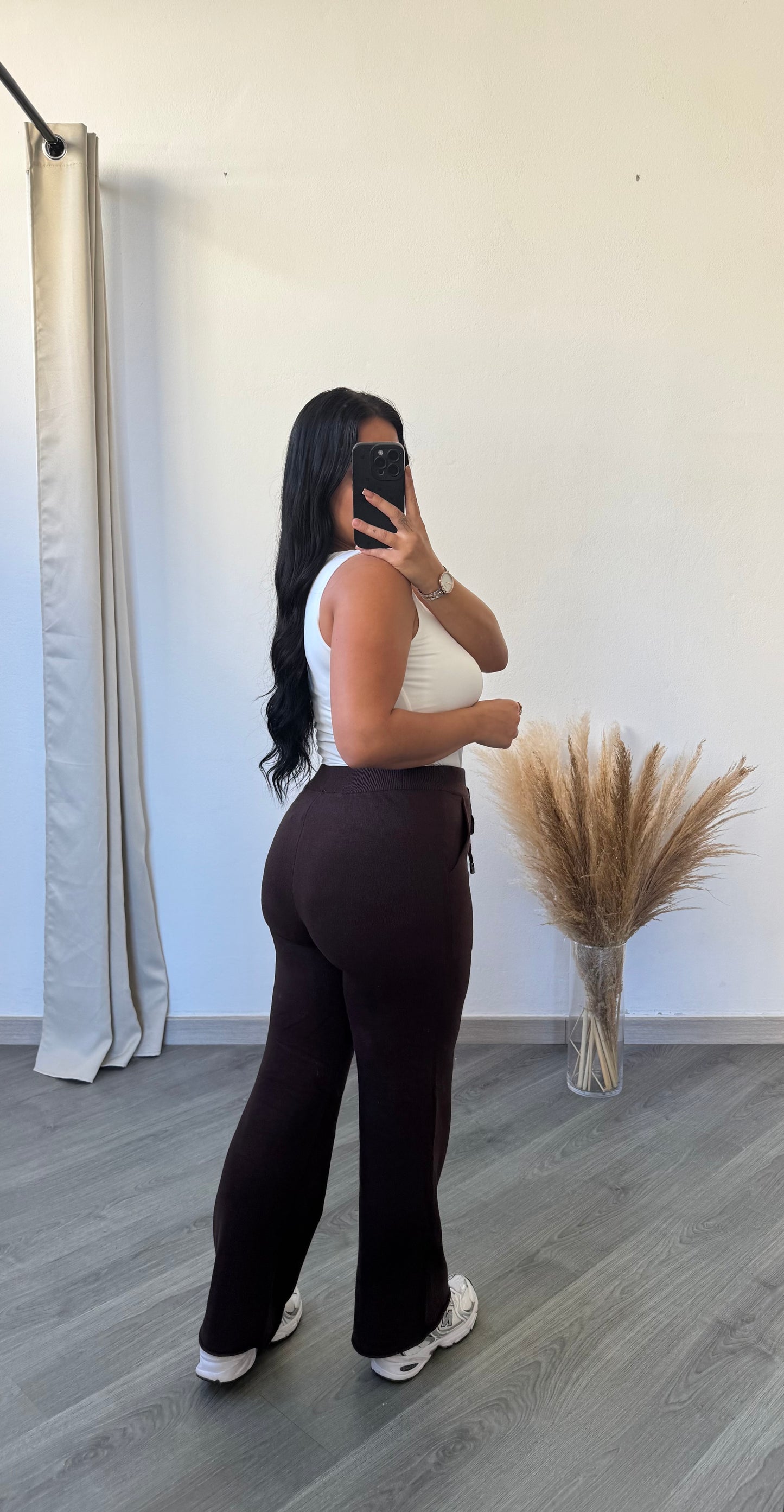 Calça marrom chocolate