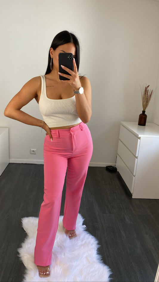 Calças clássicas - rosa