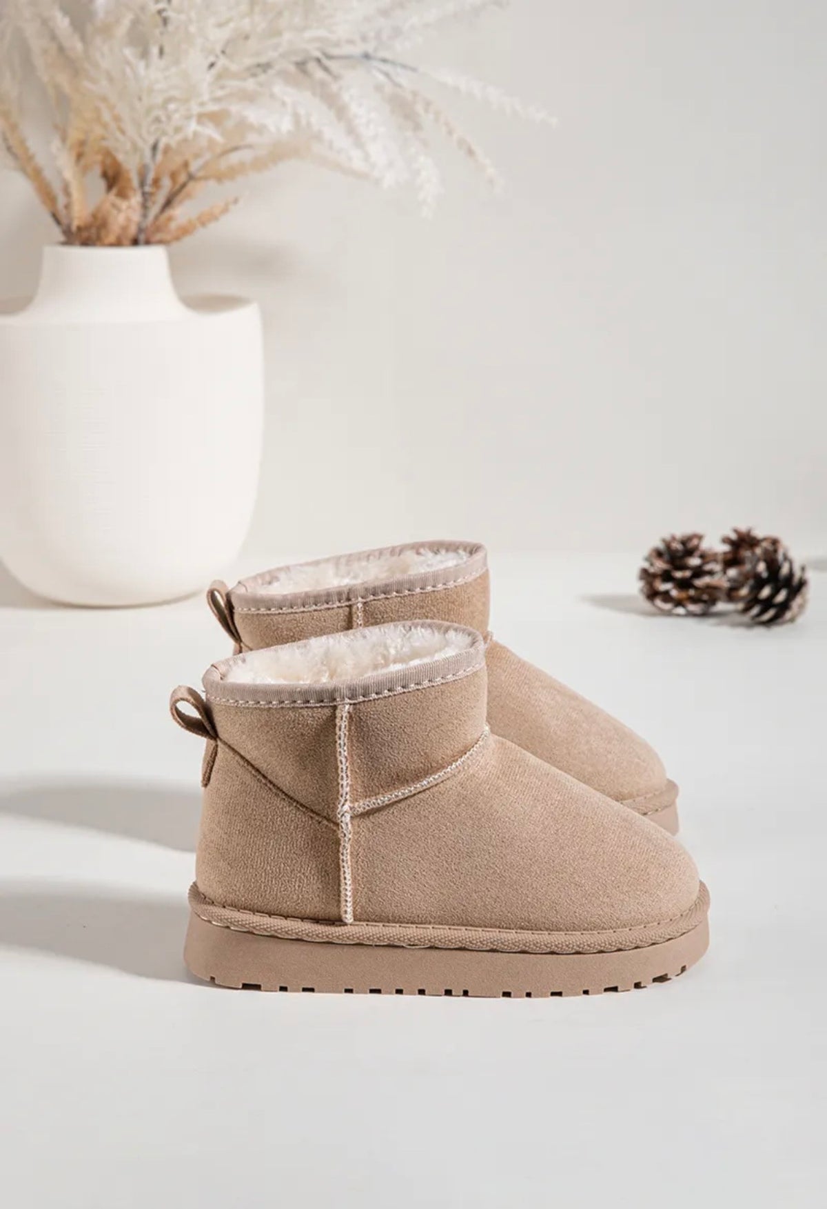 Botas de neve bege