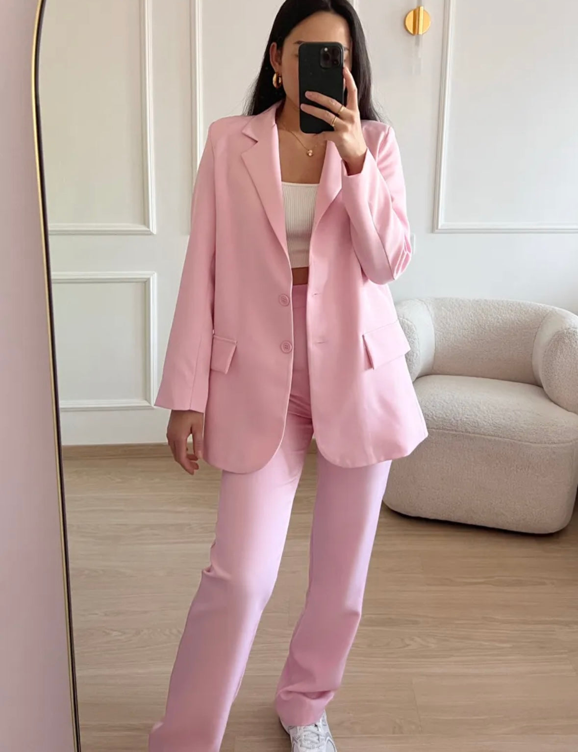 Blazer oversize - rosa