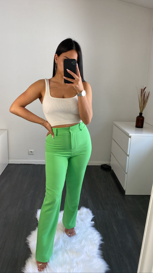 Calças clássicas - verde