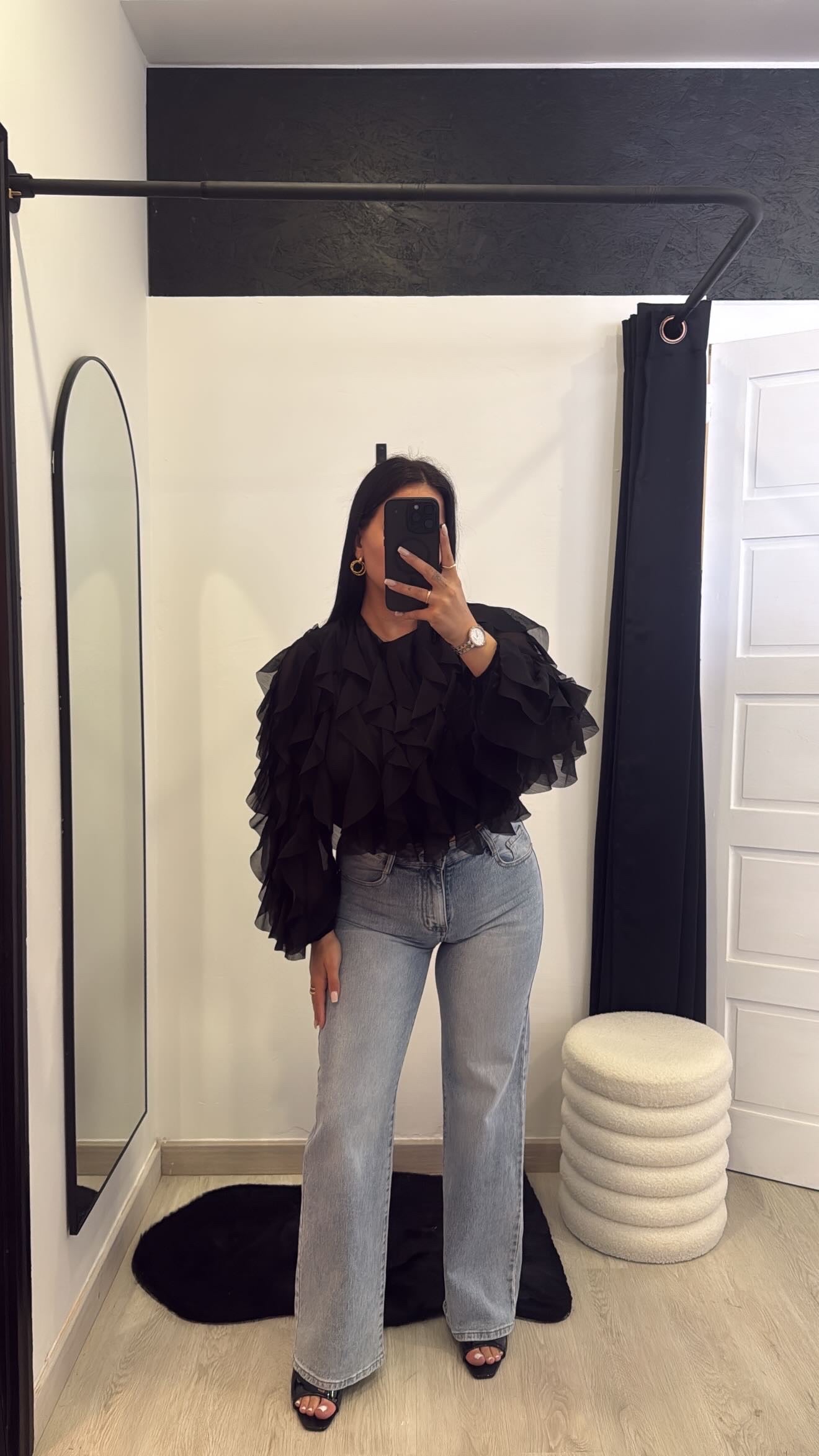 Calças de ganga Wide leg azul clara