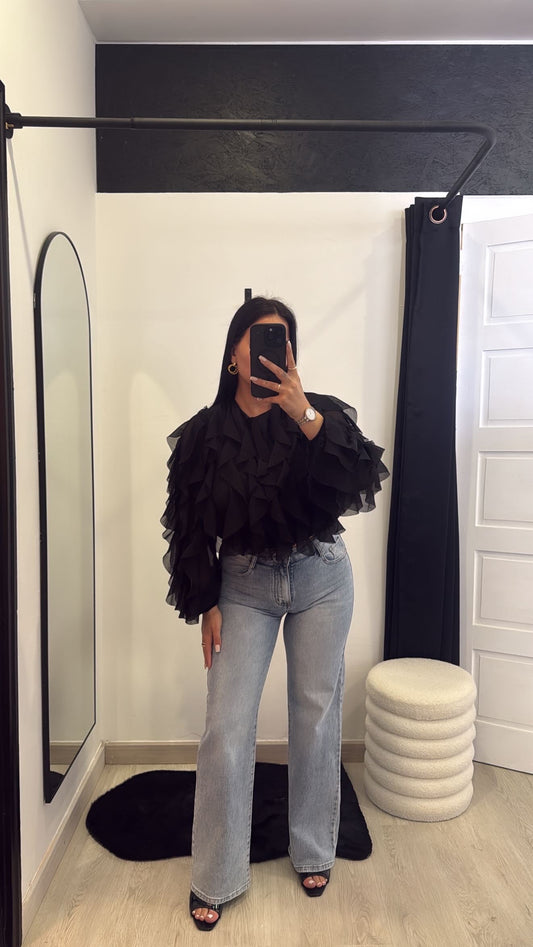 Calças de ganga Wide leg azul clara