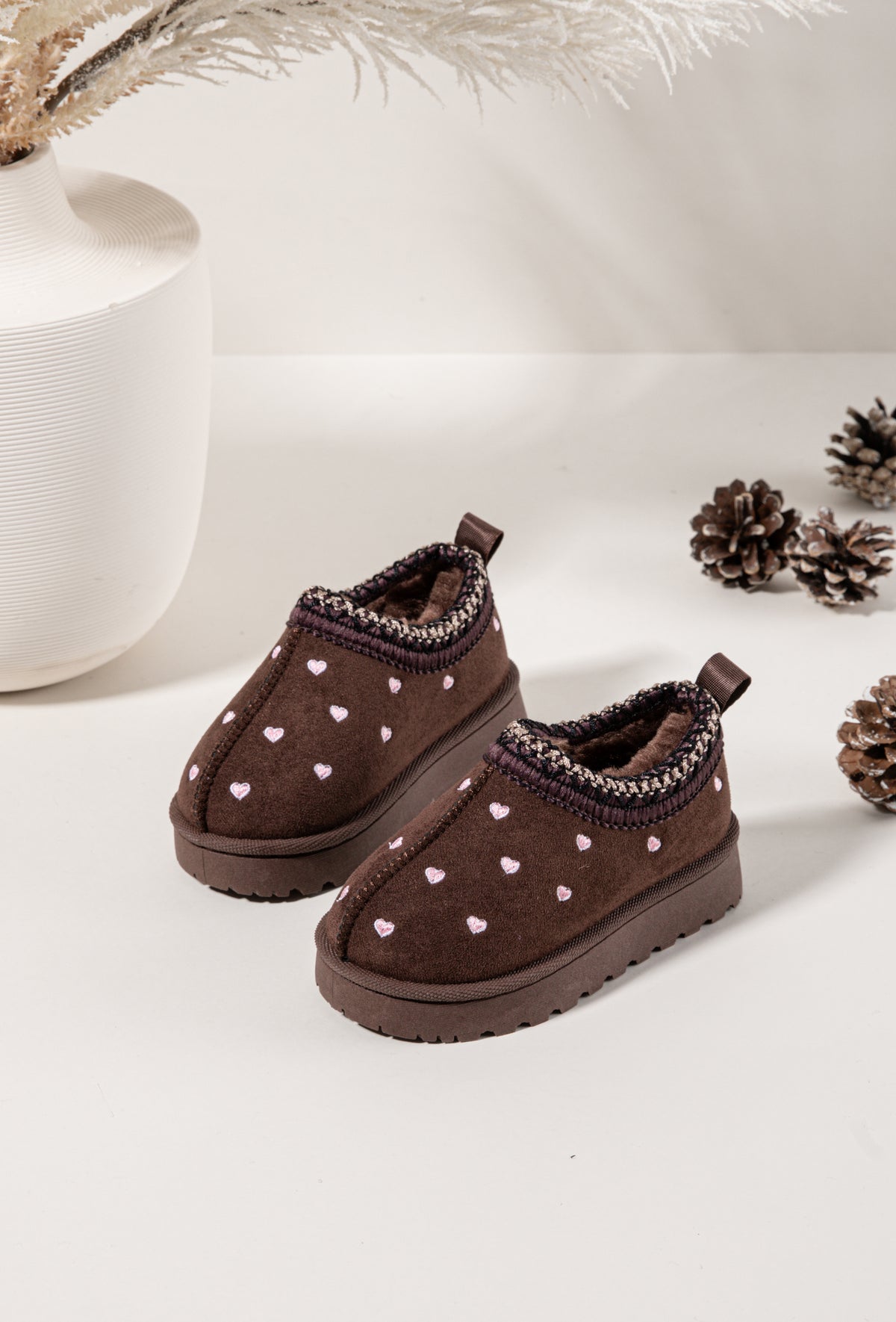 Botas com corações